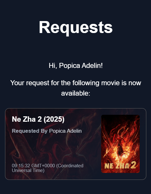Notificare email