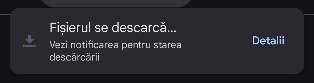 Deschide fișierul descărcat